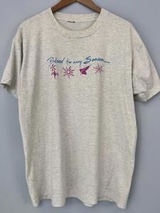 VTG Blood for Every Season Single Stitch T-Shirt Donate Gray No Tag Fits XL